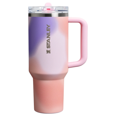 The New Frequency Quencher ProTour Flip Straw Tumbler | 40 OZ - Rose Petal Motion