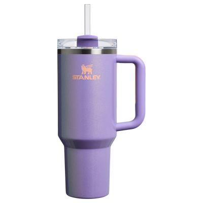 Stanley Frequency Collection Quencher H2.0 FlowState 40oz Tumbler in Periwinkle Shimmer purple with handle and straw – Stanley Pakistan