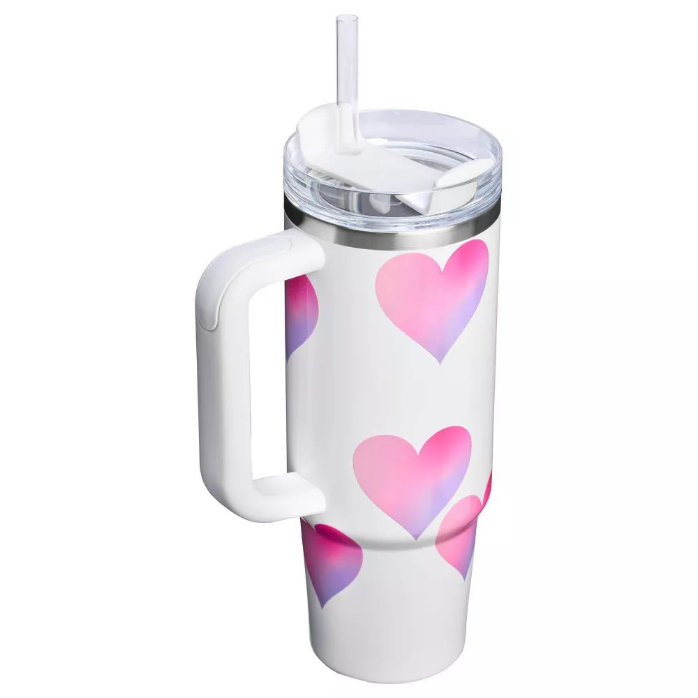 The Quencher H2.0 FlowState™ Tumbler | 40 OZ - Frost Heart Gradient