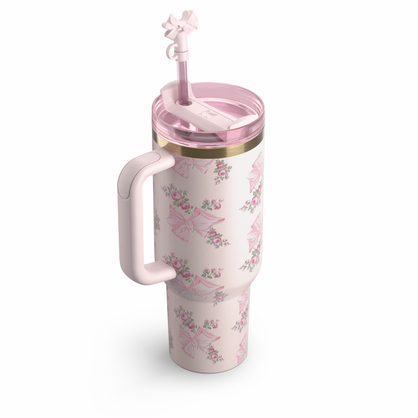 Stanley Clean Slate Quencher FlowState Tumbler​The Stanley x LoveShackFancy Holiday Quencher | 40 OZ - Pink - Stanley Pakistan Stanley Pakistan
