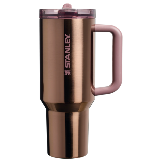 The Quencher ProTour Flip Straw Tumbler | 40 OZ - Polished Rose Gold