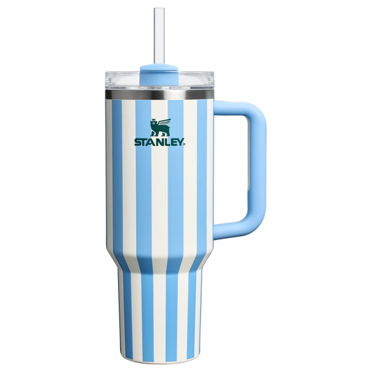 The Quencher H2.0 Flowstate™ Tumbler | 40 OZ - Cornflower Cabana Gloss