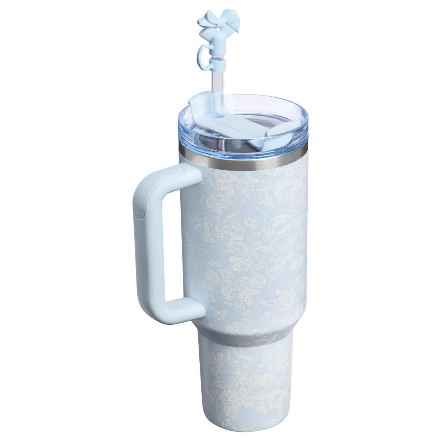 Stanley x LoveShackFancy Holiday Quencher® H2.0 FlowState™ Tumbler | 40 OZ -  Toscana Toile Alpine Blue