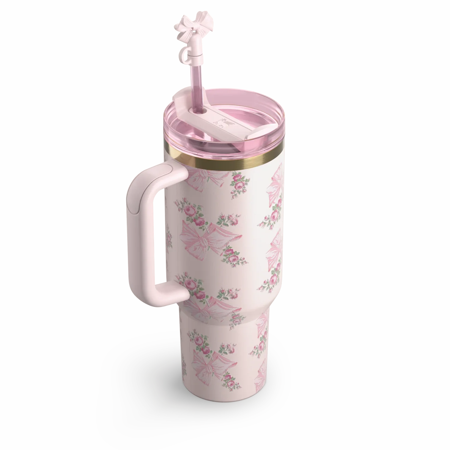 The Stanley x LoveShackFancy Holiday Quencher | 40 OZ - Pink - Image 2