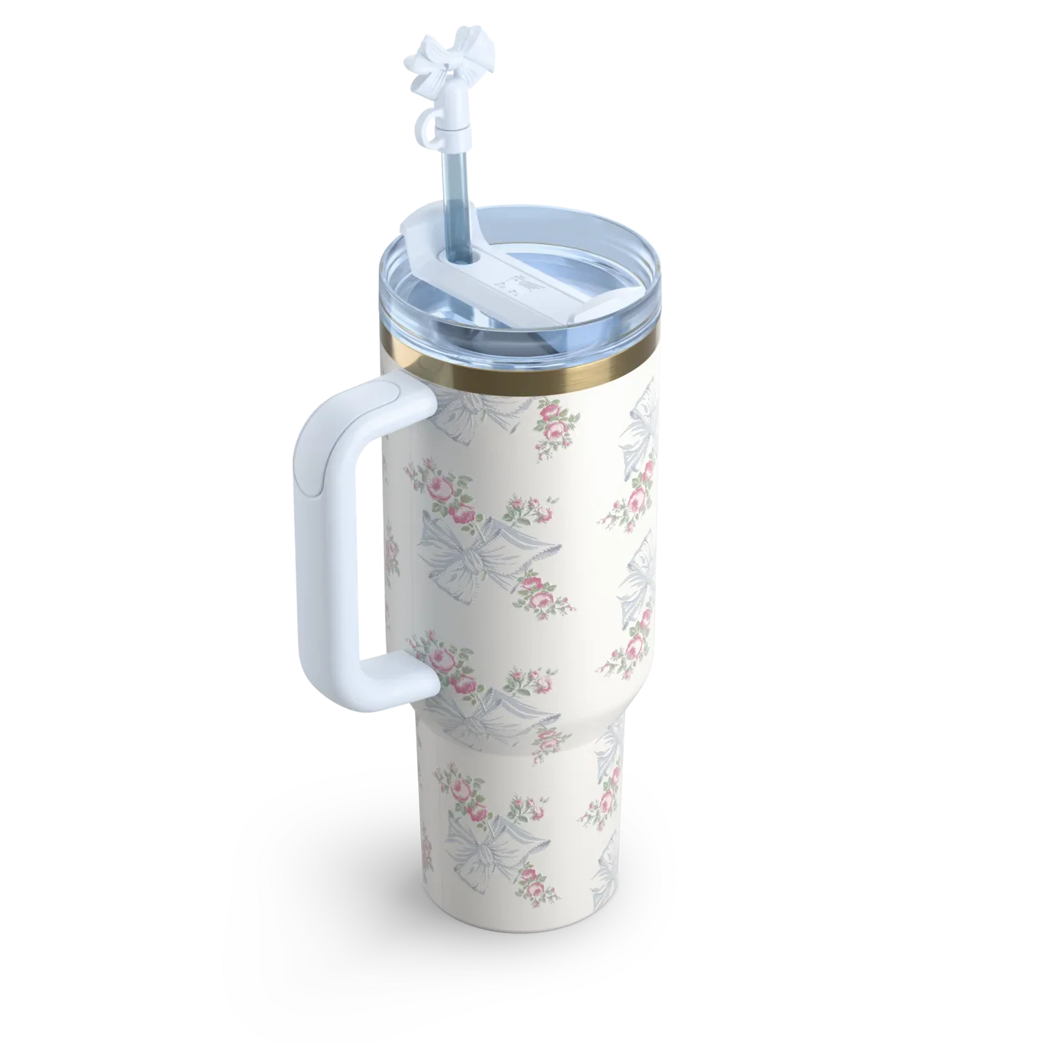 The Stanley x LoveShackFancy Holiday Quencher | 40 OZ - Blue - Image 3