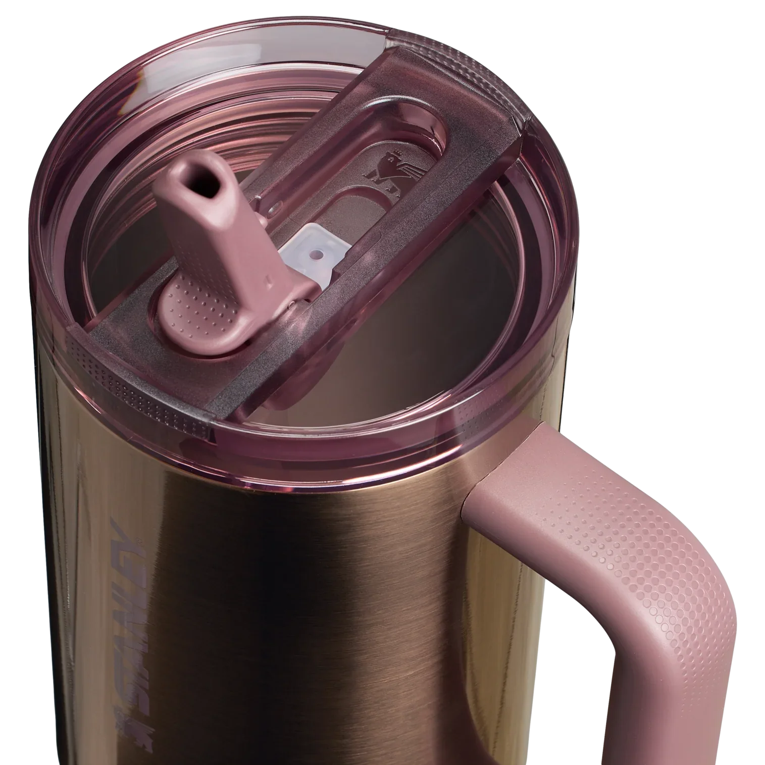 The Quencher ProTour Flip Straw Tumbler | 40 OZ - Polished Rose Gold - Image 3