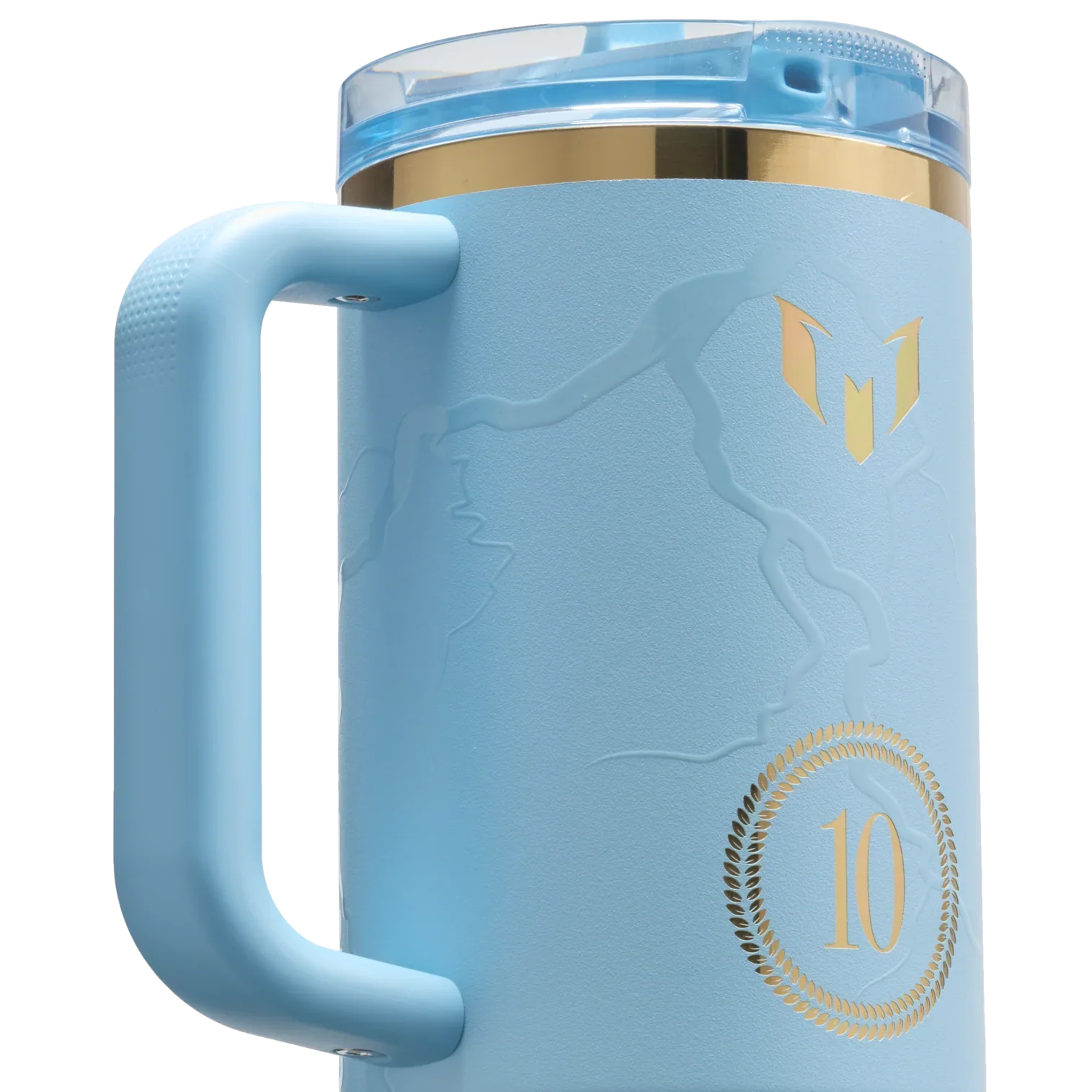 Messi x Stanley Quencher ProTour Flip Straw Tumbler | 40 OZ - Striker Blue - Image 3