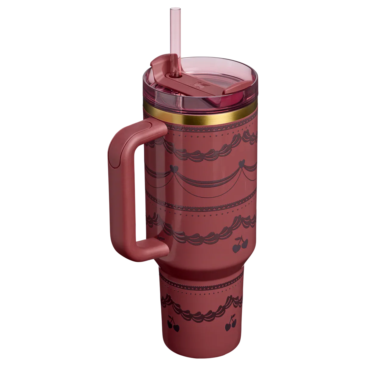 The Valentine’s Day Quencher H2.0 Flowstate™ Tumbler | 40 OZ - Red Velvet Cake - Image 2