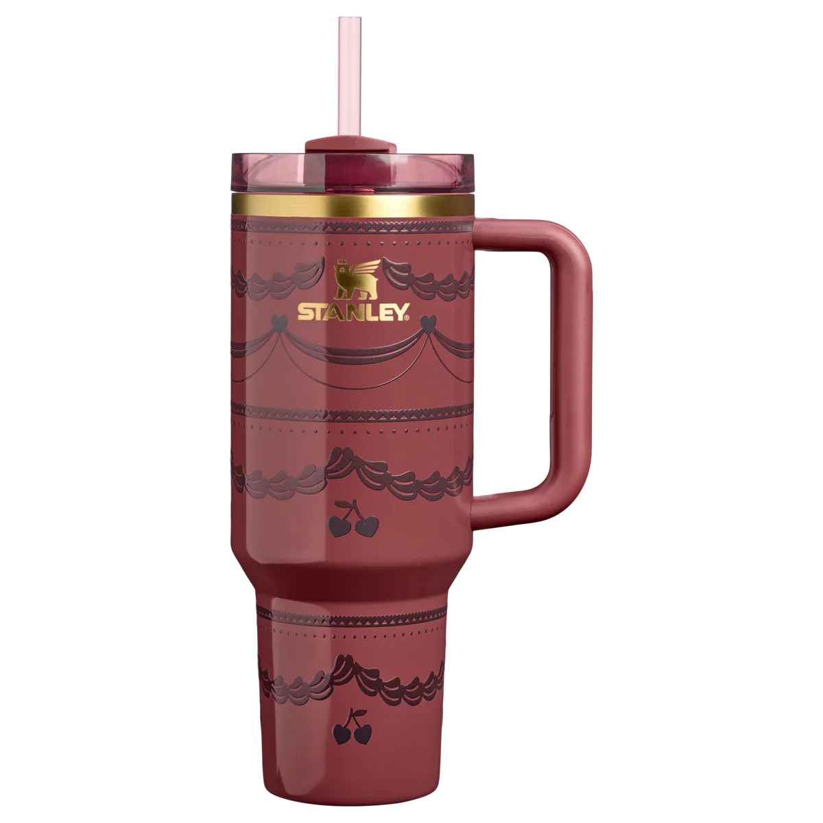 The Valentine’s Day Quencher H2.0 Flowstate™ Tumbler | 40 OZ - Red Velvet Cake
