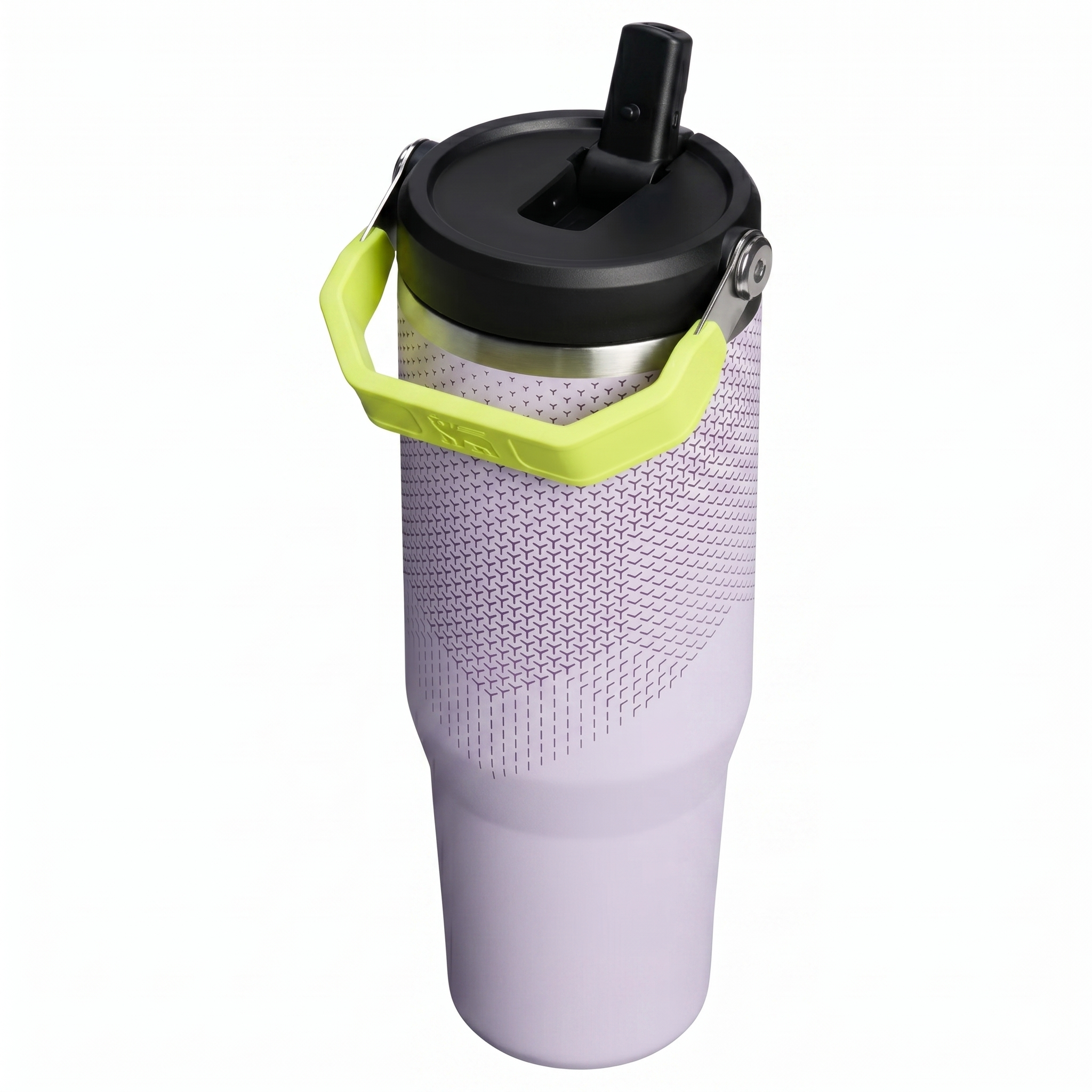 The IceFlow™ Flip Straw Tumbler | 30 OZ - Purple Dust Hypergrip - Image 2