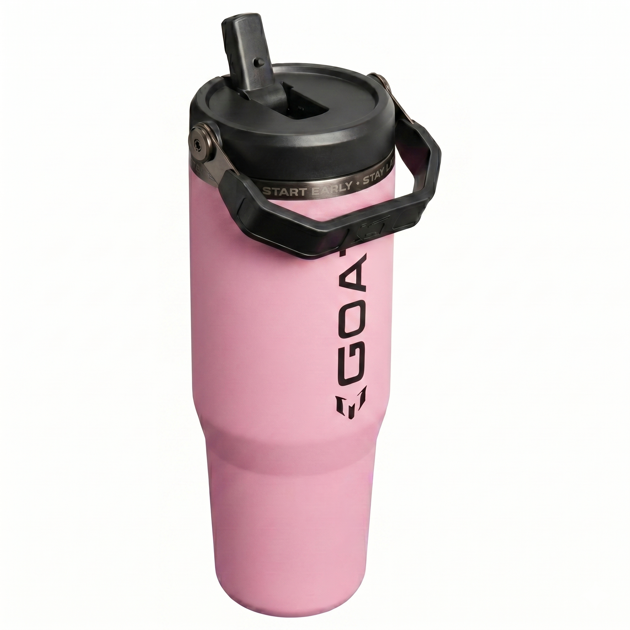 The Messi x Stanley IceFlow™ Flip Straw Tumbler | 30 OZ - GOAT Pink - Image 2