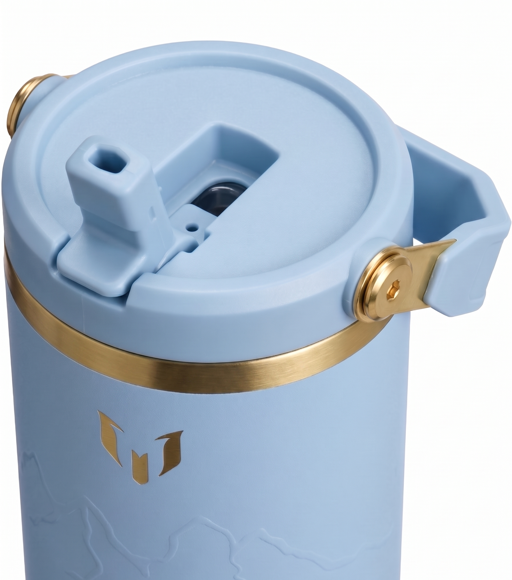 The Messi x Stanley IceFlow™ Flip Straw Tumbler | 30 OZ - Striker Blue - Image 3
