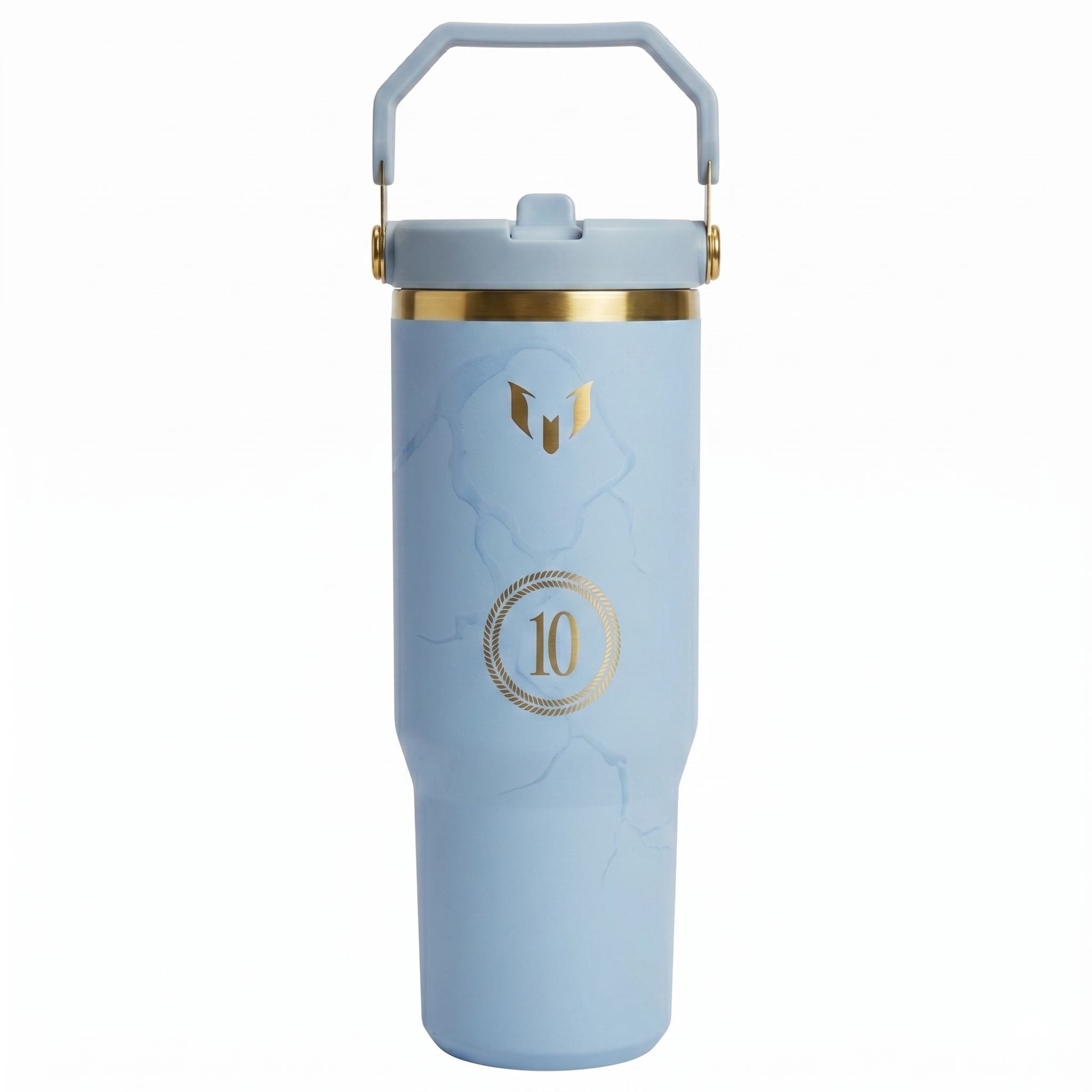 The Messi x Stanley IceFlow™ Flip Straw Tumbler | 30 OZ - Striker Blue