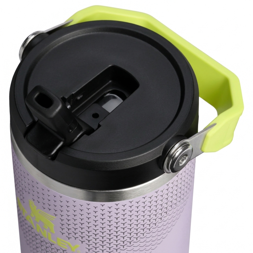 The IceFlow™ Flip Straw Tumbler | 30 OZ - Purple Dust Hypergrip - Image 3