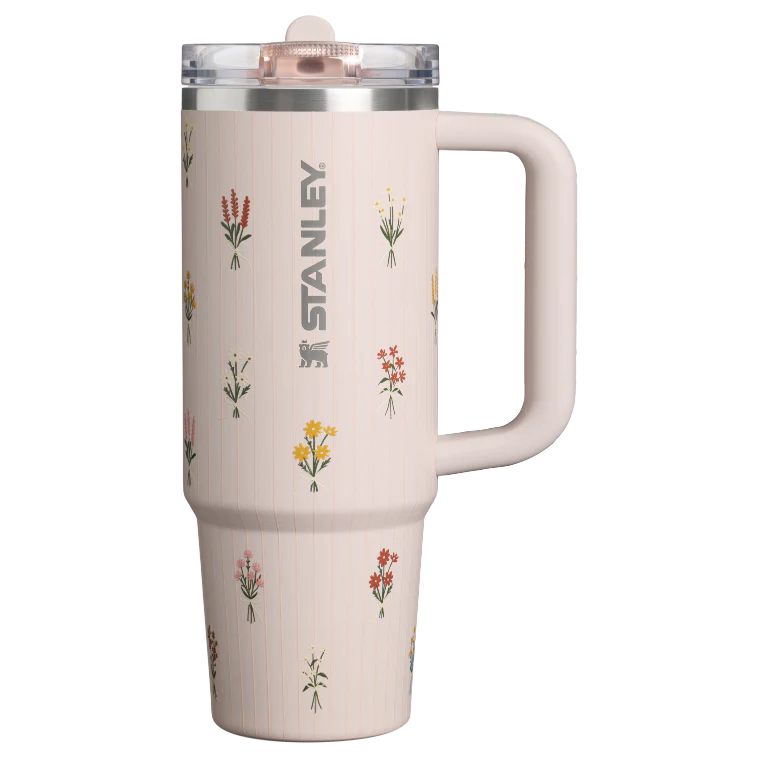 The Quencher ProTour Flip Straw Tumbler | 30 OZ - Rose Quartz Bouquets