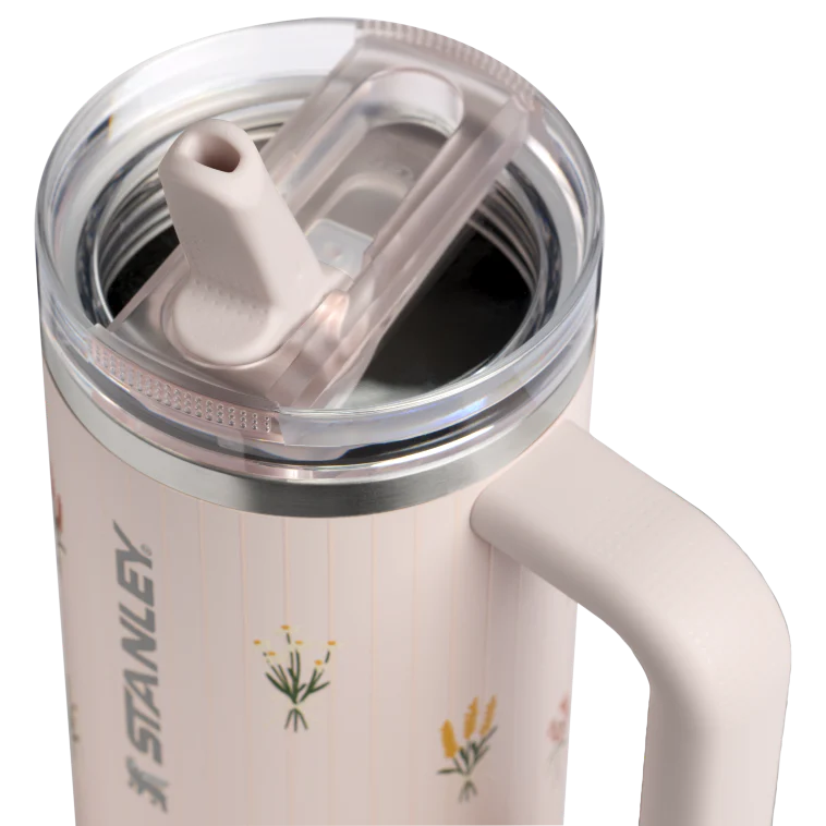 The Quencher ProTour Flip Straw Tumbler | 30 OZ - Rose Quartz Bouquets - Image 3
