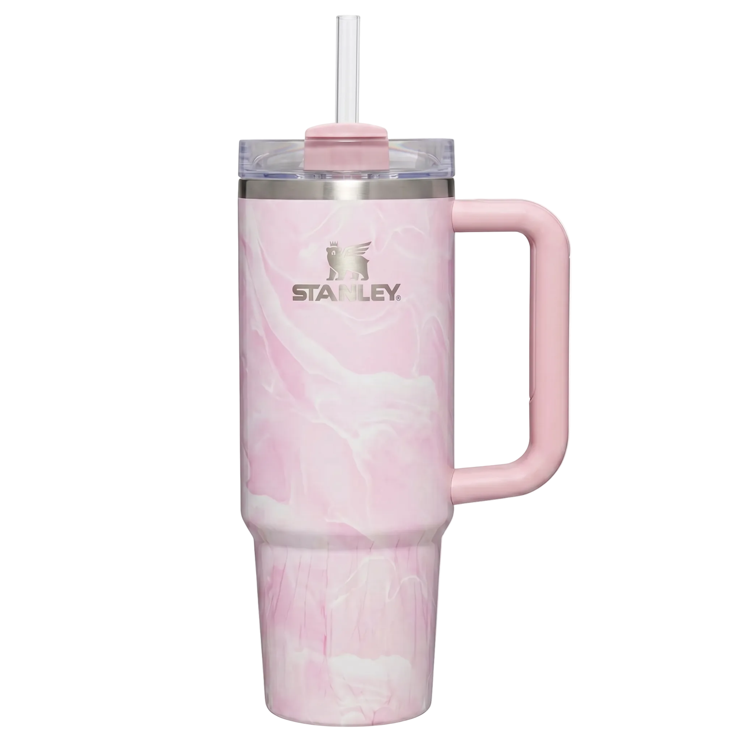 The Quencher® H2.0 FlowState™ Tumbler | 40 OZ | Marble Collection - Pink Amethyst Calacatta
