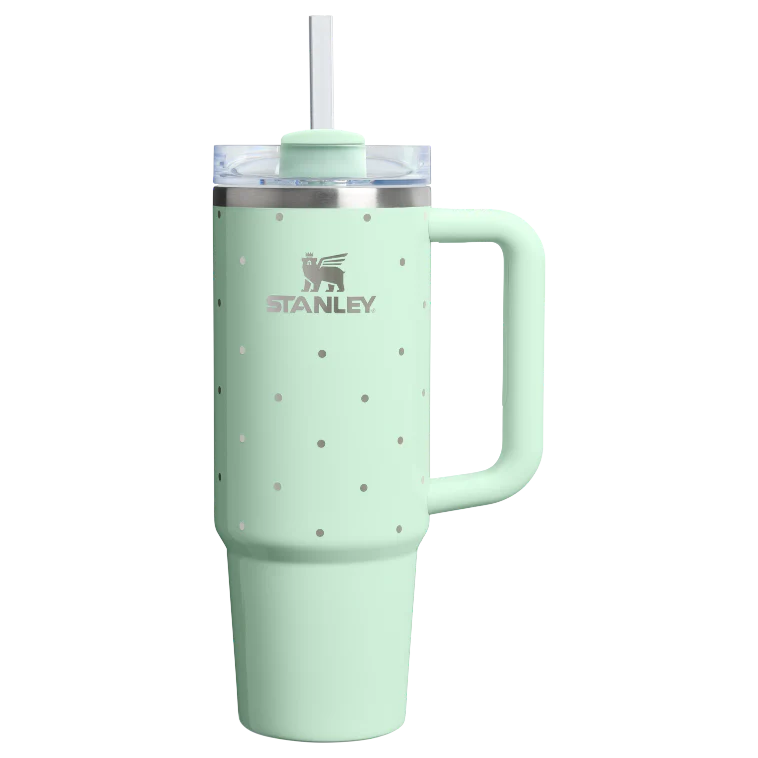 The Quencher® H2.0 FlowState™ Tumbler | 40 OZ - Peppermint Polka Dot