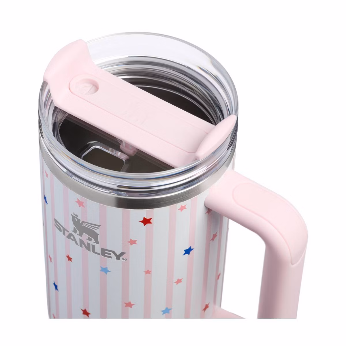 The Quencher® H2.0 FlowState™ Tumbler | 40 OZ – Pink Starry Stripes - Image 3