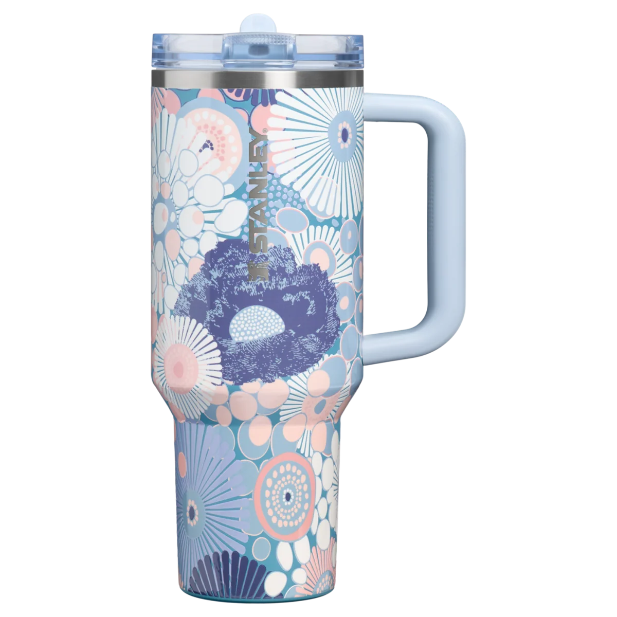 The Quencher ProTour Flip Straw Tumbler | 40 OZ - Blue Dream Wildflower